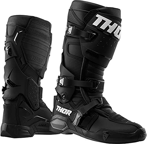 Parts Europe Thor MX Radial Motocross Enduro Quad ATV Stivali Nero, Nero , 43 EU