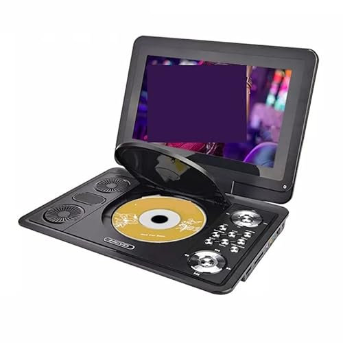 YQVEOT DVD Player, DVD Player 13 Inch HD Portable Mobile Digital Multimedia Player TV EVD Radio SD Card U Disk
