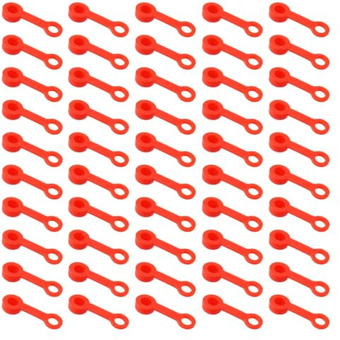 Whltzf 50Pcs Bicycles Hydraulic Brake Bleed Nipple Caps Hydraulic Brake Caliper Nipple Covers Soft Brake Screw Caps Hydraulic Brake Caliper Nipple Cover