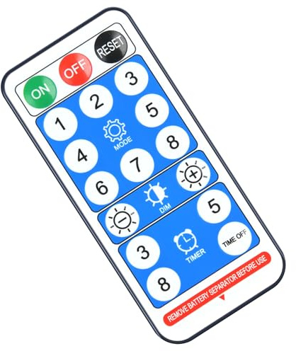 Snrigw El Control Remoto Universal es Adecuado para Las Luces Solares LED para Exteriores Guijiyi/Goffii/FGRYB/Ciskotu/LEDYA