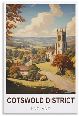 1000 Piece Puzzles for Adults,Cotswold District England,Recycled Paper Jigsaw Puzzle 1000 Pieces - Fun and Challenging Family Game Great Gift Idea 70x50cm