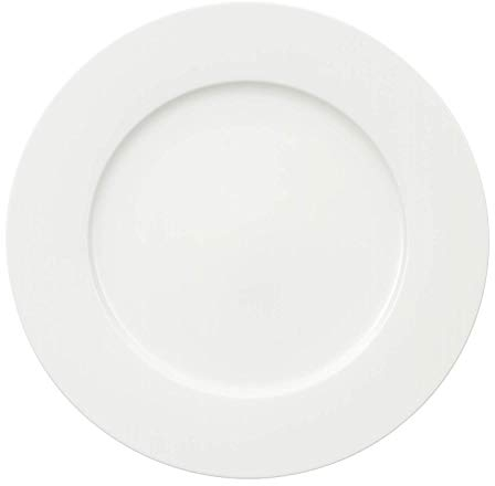 Villeroy & Boch - Royal Gourmetteller, eleganter, runder Speiseteller aus hochwertigem Premium Bone Porzellan, weiß, spülmaschinenfest, 300 mm