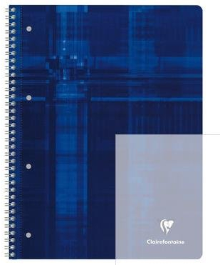 Collegeblock mikroperforiert mit Ringbuchlochung Clairefontaine, DIN A4 22,5x29,7cm, 80 Blatt, 90g, Lineatur 25 liniert mit Rand Sortiert 68225c