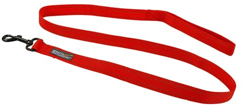 Regatta Strapazierfähige reflektierende Hundeleine mit robustem Stahlhaken, Einheitsgröße, Rot, 120 cm