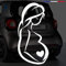 Sticker bébé à bord pour voiture Femme enceinte à bord 20 cm Blanc - Anakiss