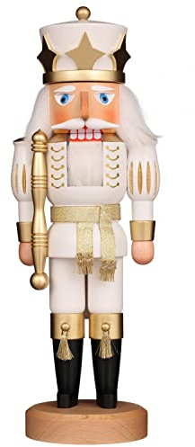 Christian Ulbricht Nutcracker - Prince White/Gold - 39 cm / 15.4 inch