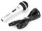 Fenton DM100W Dynamic Handheld Microphone with 3m XLR to 6.3mm Jack Cable, On/Off Switch, Cardioid Pattern for Vocals, Karaoke and PA Systems (White)