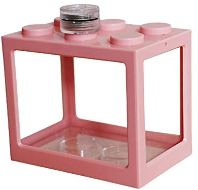 Luojuny Acquario trasparente a risparmio energetico acrilico LED luce acquario kit per camera rosa 2