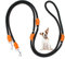 Hundeleine Doppelleine für Kleine Mittelgroße Hunde Führleine 3m Verstellbar mit 2 Karabiner Leine Hund Übungsleine Dog Lead Multifunktionale 3 Meter lang x 1,0 cm Schwarz