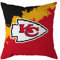 NFL Kissen Kansas City Chiefs Football Cushion Brush Pillow Sofakissen 50x50cm
