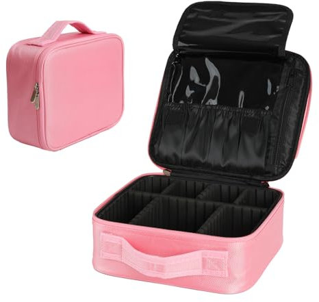 Kosmetiktasche - Make up Tasche für Damen - Perfekt für Reisen, mit individuellen Aufbewahrungsfächern, die perfekte Makeup Bag