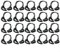 CWOQOCW 20pcs Black Double Gripping Nylon Hose Clamps, Plastic Garden Pipe Clip Snap Fasteners for Ratchet Irrigation(φ20mm)