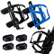 Bike Water Bottle Holder & Bottle Cage Mount for Adults & Kids, with 2 Pack + No Screw + Velcro + Adjustable Strap + Aluminum Alloy + Lightweight + Portable for Mountain Bicycle Accessories