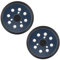 2 Pcs Plateau de Ponçage 125 mm, Tampon de Ponceuse de Remplacement, 5 Pouces 8 Trous Disque Poncage, Tampon de Support Ponceuse pour makita bo5010, bo5030k, bo5031k, bo5041k