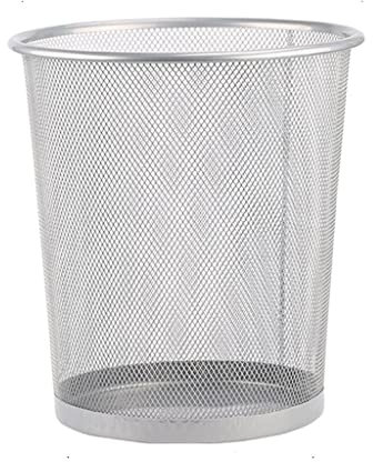 Net Trash Can Indoor Trash Can Kitchen Office Trash Can Without Lid - Simple Family Waste Paper Bin for Bedroom Bathroom, Recycle Bin and Garbage Can