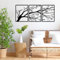 Luccyle Décoration murale en métal avec branches,Art mural en métal avec arbres 3 pièces,Art mural avec arbres pour la maison, le jardin et le salon (15.7inx11.8in)