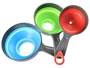 DECHOUS Mushroom Funnel Foldable Detachable Filter Liquid Dispensing Funnel for Kitchen Gadget