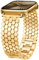 TOYOUTHS Compatible with Apple Watch Strap 41mm 40mm 38mm 42mm Women, Dressy Honeycomb Metal Strap Designer Gold Link Bracelet Wristband for iWatch Series 10 9 8 7 6 5 4 3 SE 2 1