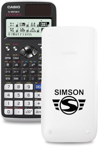 Casio FX-991DE X ClassWiz Schulrechner mit Simson-Bedruckung (Simson Logo)
