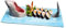 Plato de sushi de tiburón, tabla de queso para tarta de tiburón, placa de cerámica pintada a mano, plato de cerámica caliente, tabla de queso sushi, bandeja de cerámica, creativa para mesa de comedor