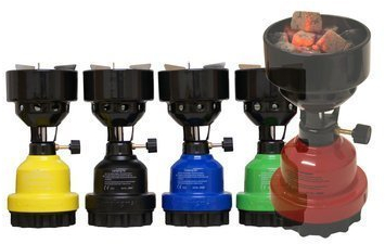 Campingman Multifunktionsgaskocher - Campingkocher Shisha Gasbrenner (Schwarz)