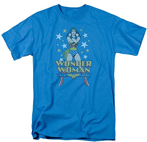DC Comics Men's Wonder Woman A Wonder T-Shirt, Turquoise, Medium