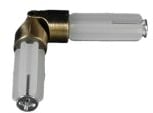 Liedeco Gelenkverbinder für Gardinenstangen ø 20 mm, 1 STK Messing-Antik
