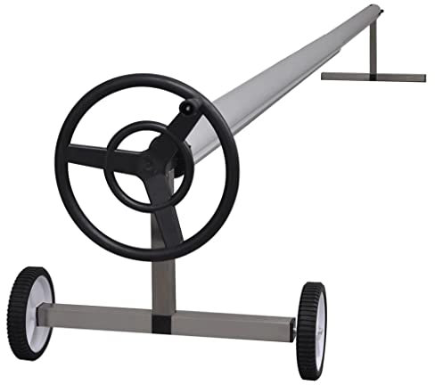 vidaXL Aufroller Pool Abdeckung Edelstahl 2-5m Solarfolie Aufrollvorrichtung