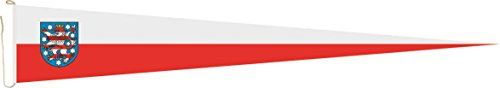 U24 Langwimpel Thüringen Fahne Flagge Wimpel 200 x 40 cm Premiumqualität