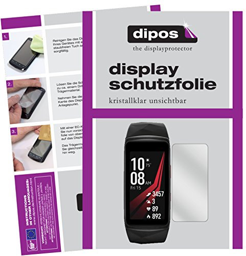 dipos I 6X Protection ecrán Compatible avec Samsung Gear Fit 2 Pro Films de Protection d'écran Transparent