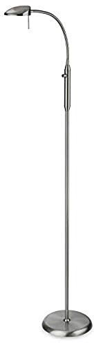 Firstlight LED Floor Lamp, Brushed Steel Finish