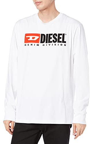 Diesel Men's T-just-ls-Division T T-Shirt, White (White 100), X-Large