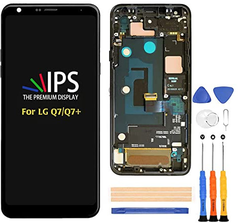 A-MIND for LG Q7/ Q7+ LCD Display Touch Screen Digitizer Replacement with Frame Assembly for LG Q7 LMQ610EM/NM/YM/ZM/YN Q720L/S/K / Q7A Q7 Alpha LMQ610FS / Q7+ Q7 Plus Q725L/K/S Q610MA/TA/NA/BA/FA