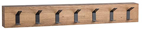 HomeTrends4You Lima 2 Portemanteau Mural en MDF, Longueur 70 cm, Largeur 5 cm, Hauteur 10 cm