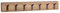 M2 Kollektion Lima 2 Garderobe/Wandgarderobe, MDF, Länge 70cm, Breite 5cm, Höhe 10cm