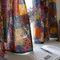 CoutureBridal Gardinen Boho Vorhang Durchscheinend Baumwolle Leinen-Optik Verdunkelungsgardine Wohnzimmer Schlafzimmer Indisch Vintage Stil Blickdichte Vorhänge (B 140cm x H 200cm,1 Stück)