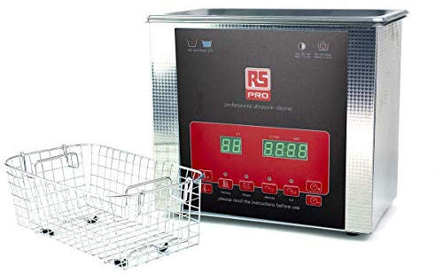 RS PRO Edelstahl Ultraschallreiniger 3L, 100W, 240mm x 137mm x 100mm