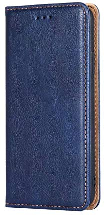 GOGME Hülle für LG Velvet 5G/4G, Premium PU Leder Magnetische Automatische Adsorption Brieftasche Schutzhülle Flip Handyhülle für LG Velvet 5G/4G, Blau