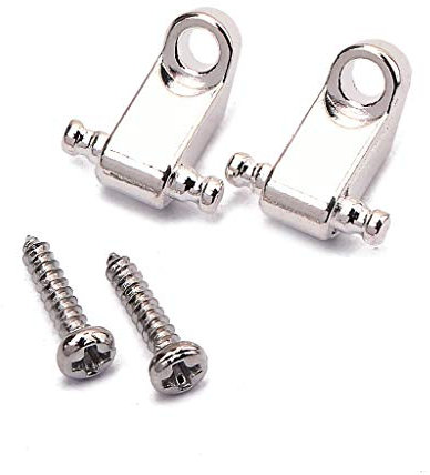 Alnicov 2 PCS Guitar String Trees Guitar String Retainer Guides For Strat Tele Guitars Chrome