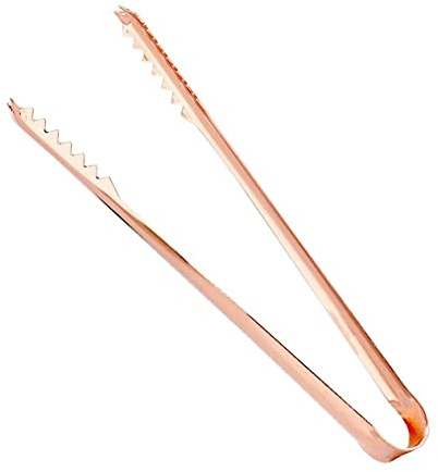 Eiszange aus Edelstahl kupferfarbene Zange/Barzange ca 16 cm