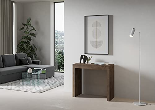 Ausziehbare Konsole Roxel Small Nussbaum (ausziehbar bis 198 cm)