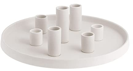 [SA2024/08] LINGSBERG White Candle Plate