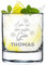 Ginglas graviert mit Spruch - Cocktailglas mit 320 ml Fassungsvolumen Gin & Tonic - personalisiert - Für echte Genießer - Tonic Water Für Männer und Frauen - Spruch: Liebe auf den ersten Gin