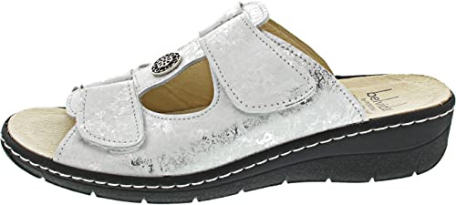 Belvida Damen Pantolette in Silber, Größe 39