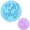 Baby Shower Fondant Embosser Oh Baby with Footprint Shape 3D Design Cookie Stamp for Baking Cookies,Decorating Cake/Sugar Paste/Cupcake
