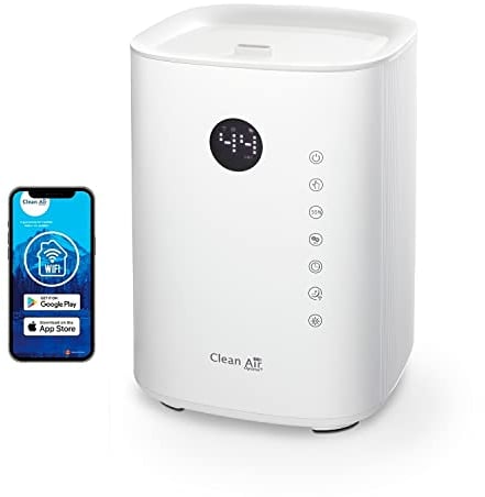 Clean Air Optima CA-604 Smart Top Filling - Luftbefeuchter mit Ionisator und Aromatherapie - Befeuchtungsleistung max. 400 ml/h - Wassertankinhalt 3,8 Liter - Geeignet für Räume bis 55m²/140 m³ (W)