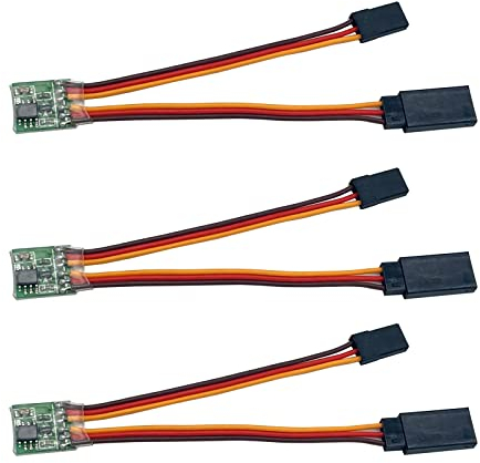 3Pcs Universal RC Servo Signal Reverser Rotation Inverter 5.0-6.0v Lenkung Getriebe Reverser für JR Futaba Flugzeug Flugzeug Lenkung Getriebe RC Flugzeug Auto Boot und alle Servos