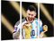 DKORARTE Cuadros 27402 Tableau moderne photographique football équipe d'Argentine, champion du monde, Lionel Messi Ballon doré, 97 x 62 cm