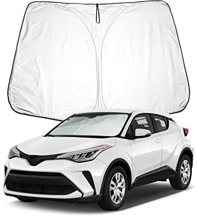 BIXUAN Parasol Compatible con Toyota C-HR ZYX10/NGX50 Serie 2016-2023 Parabrisas para el Coche Cubierta del Parabrisas Delantero Protección contra el Viento para Parabrisas Delantero Bloqueado UV