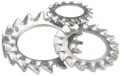 FEEIMOL M16 Rondelle Dentate Esterne, Rondella Sicurezza Interni Stella in Acciaio inox Rondelle Dentate di Blocco a Stella (10 Pezzi)